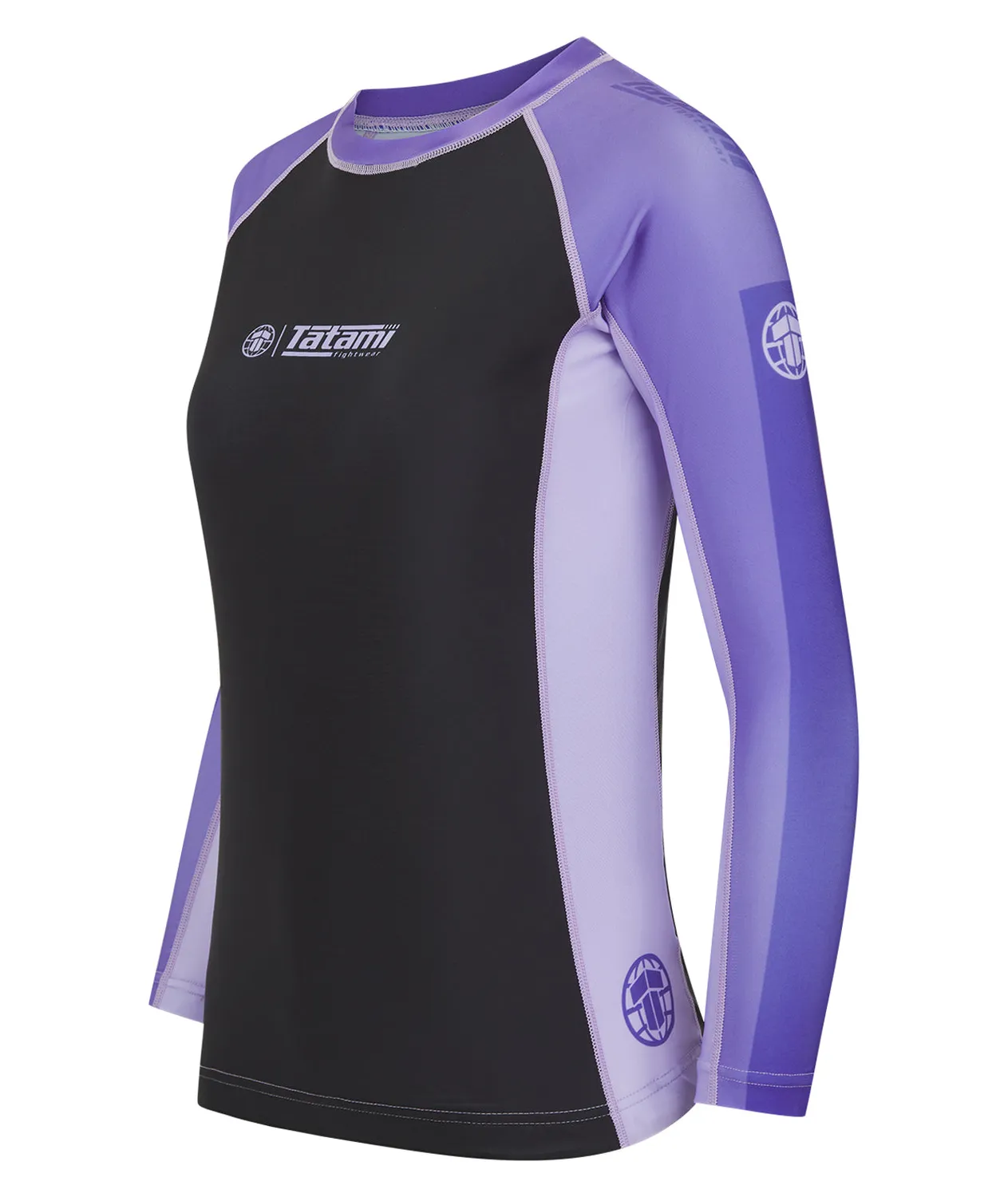 Tatami Contrast Rash Guard Donna Maniche Lunghe Viola