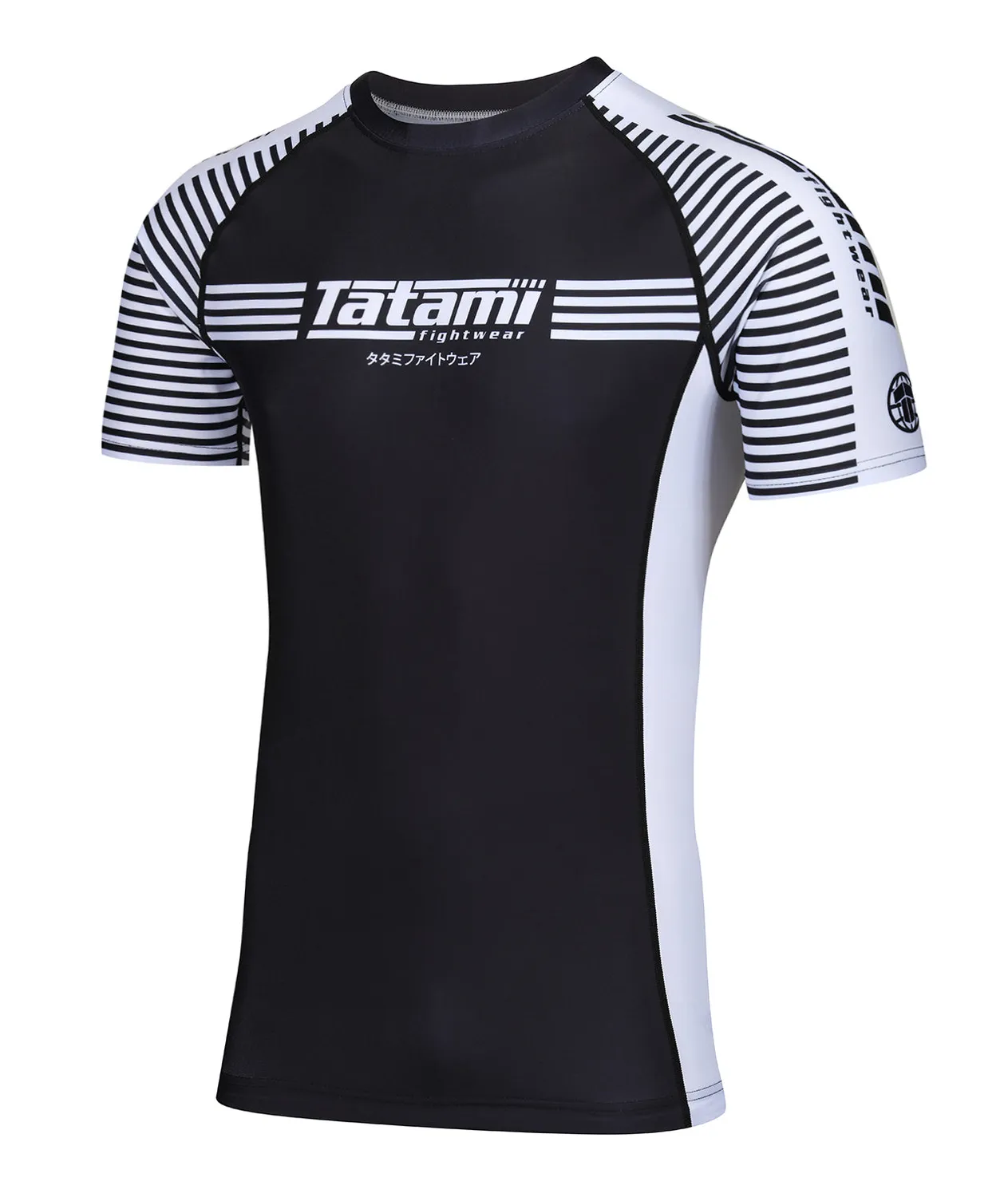 Tatami IBJJF Ranked rash guard bianca maniche corte