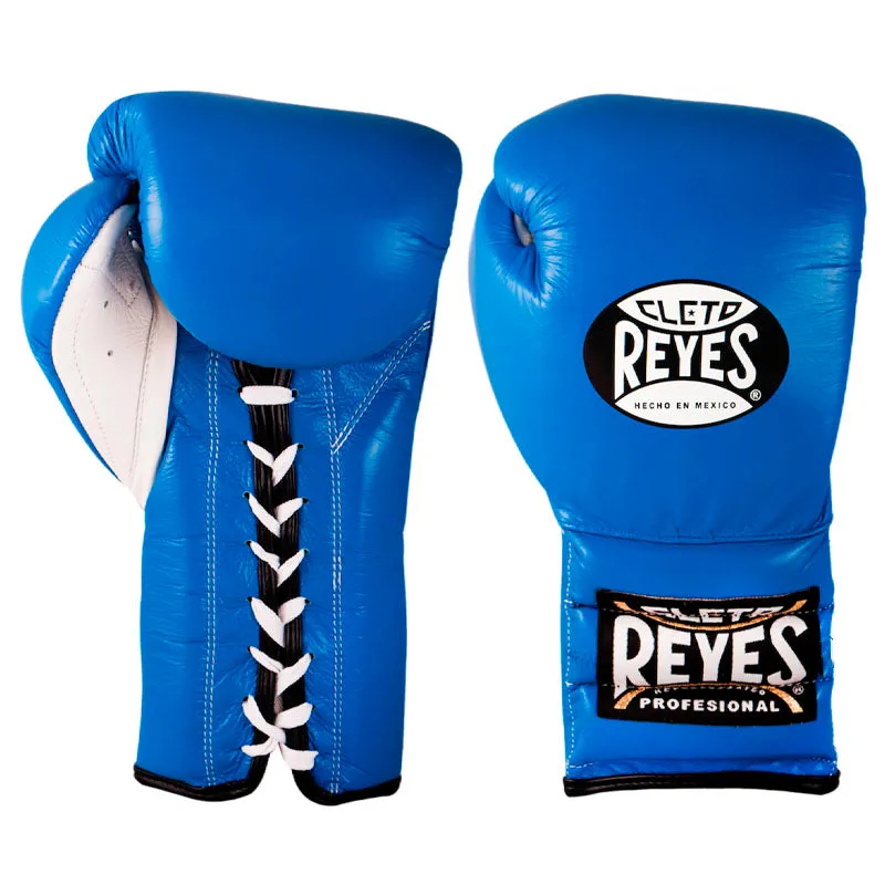 Cleto Reyes Traditional guanti boxe lacci pelle 14 oz neri