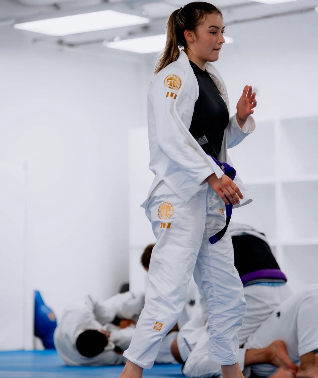 Tatami Fightwear Ladies Pro Series Kimono BJJ Bianco Oro