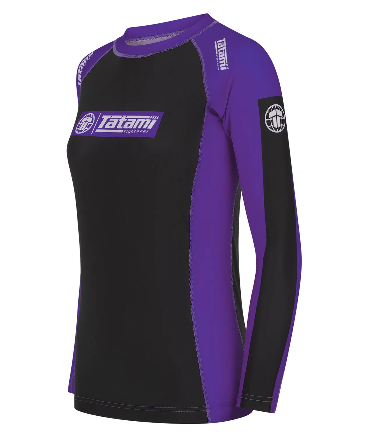 Tatami IBJJF Ranked rash guard donna manica lunga viola