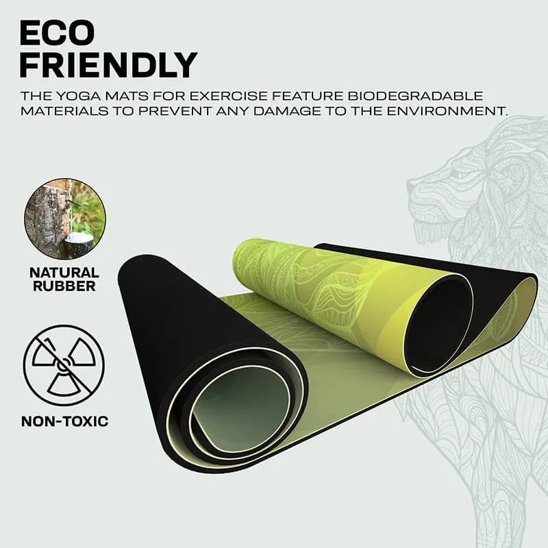 RDX D7 tappetino yoga verde gomma 6mm 183x61