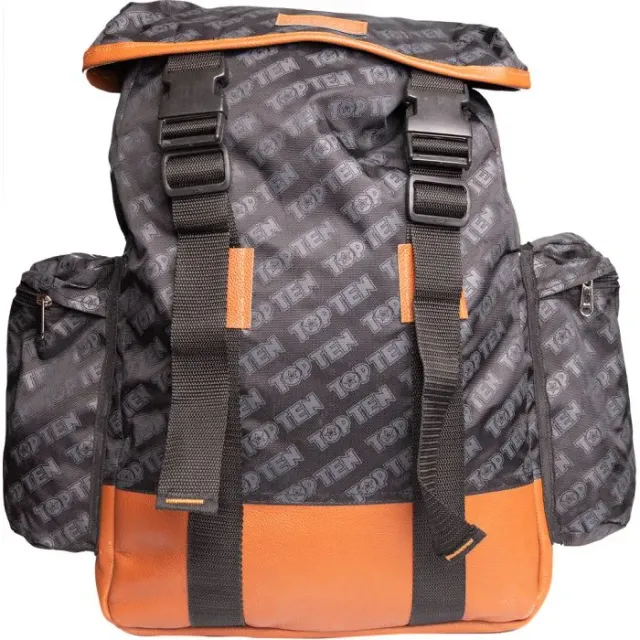 TOP TEN Daily zaino Nero-Marrone in poliammide