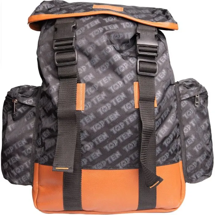 TOP TEN Daily zaino Nero-Marrone in poliammide