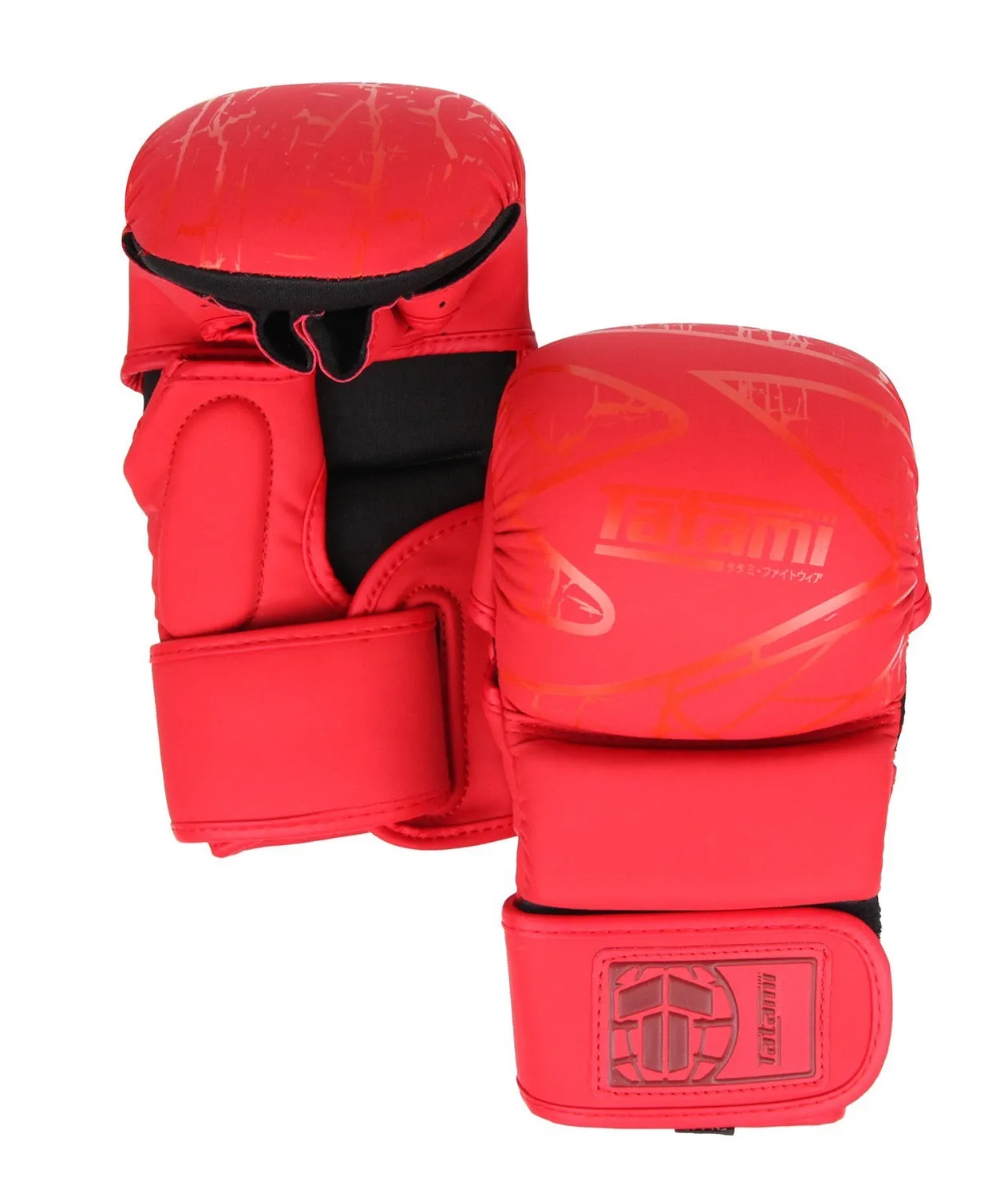 Tatami Fightwear Obsidian 6oz guanti MMA rossi L/XL sparring