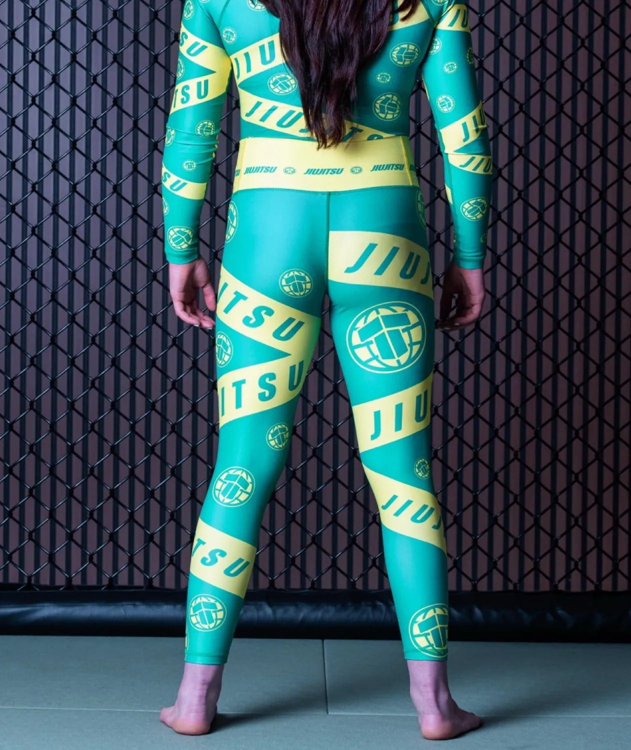 Tatami Helena Taped Leggings Donna Verde Giallo Elasticizzati