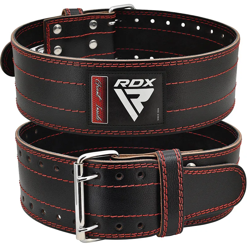 RDX RD1 Cintura Powerlifting Pelle Nera 4 Pollici
