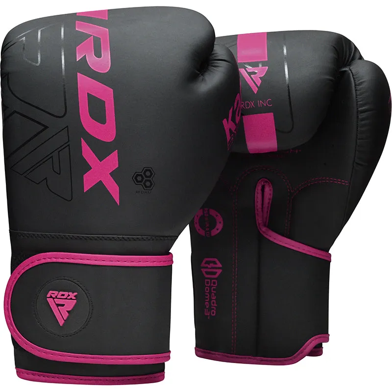 RDX F6 Kara Guanti Boxe Donna Rosa Max-Shock 12oz