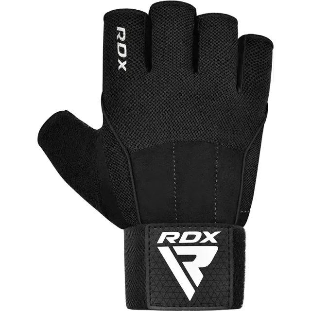 RDX W3 Guanti Palestra Presa Silicone Polsiera