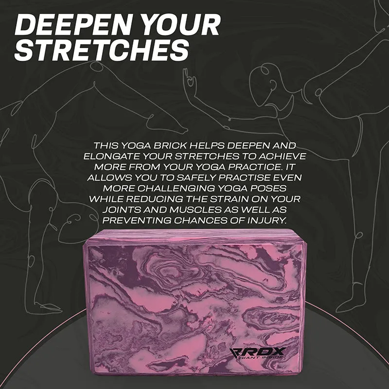 RDX MP Blocco Yoga EVA Viola Singolo 23x15cm