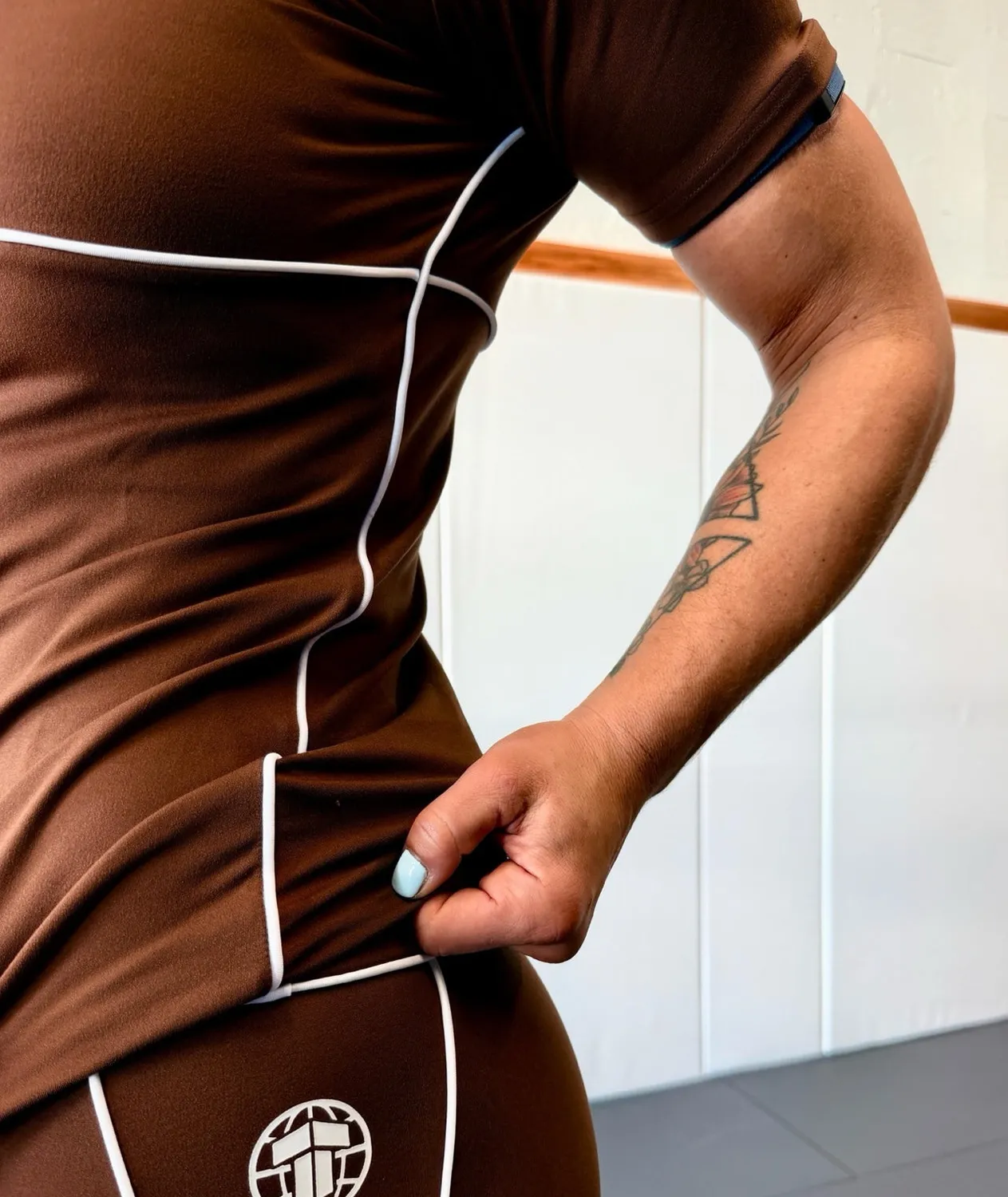 Tatami Contour rash guard donna marrone