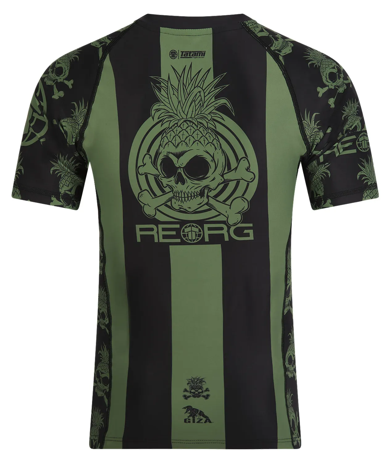 Tatami Reorg Rash Guard Khaki Manica Corta Uomo