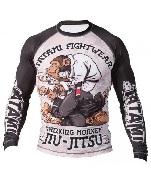Tatami Thinker Monkey rash guard maniche lunghe grafica