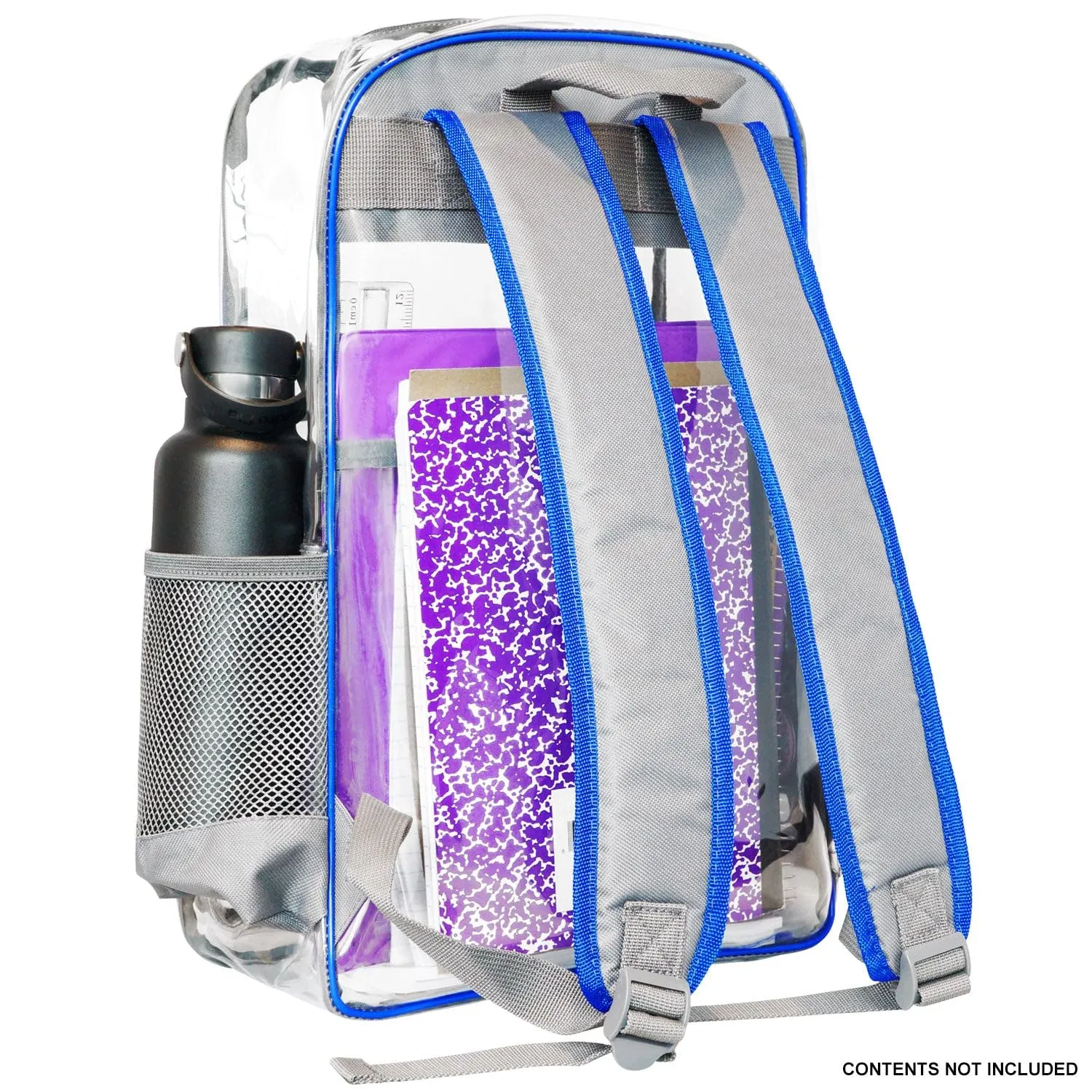Meister All-Access Zaino Trasparente 16L Blu/Grigio Sicurezza
