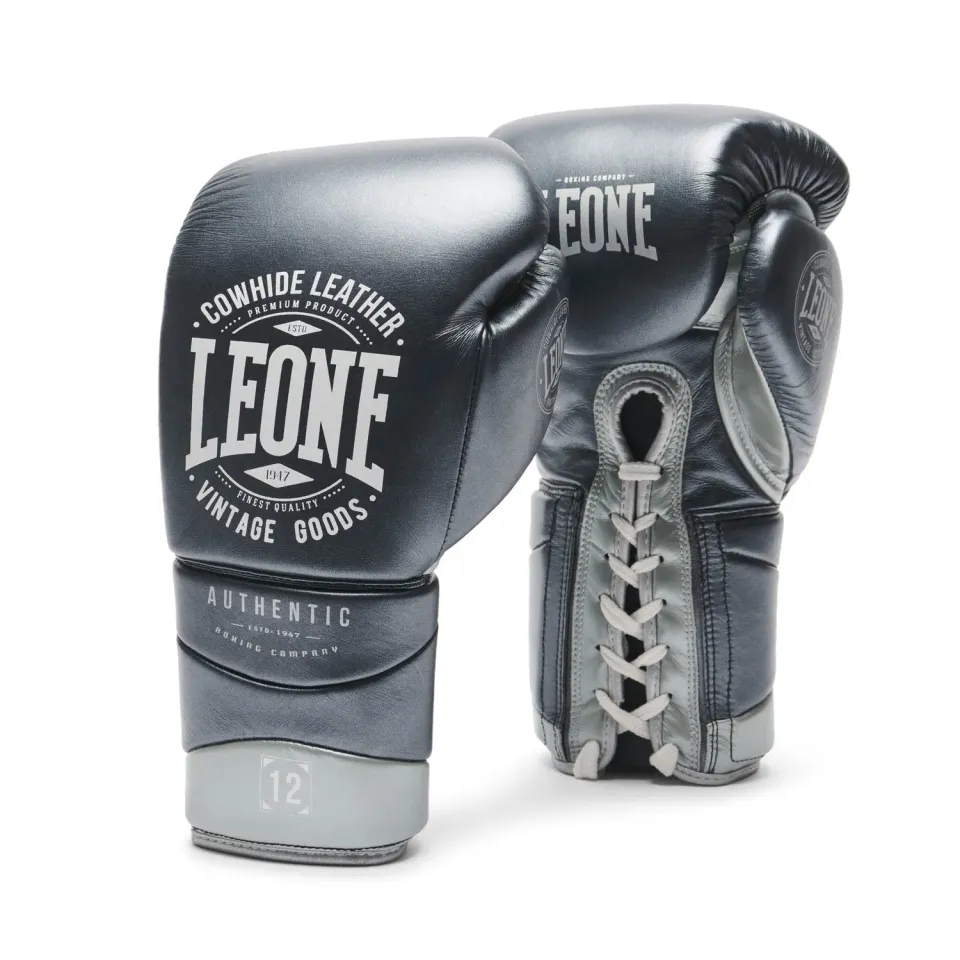 Leone 1947 Authentic 2 GN116L guanti boxe lacci pelle bovina