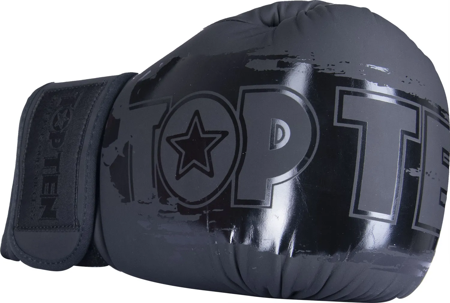 TOP TEN Power Ink Black Black guanti boxe poliuretano