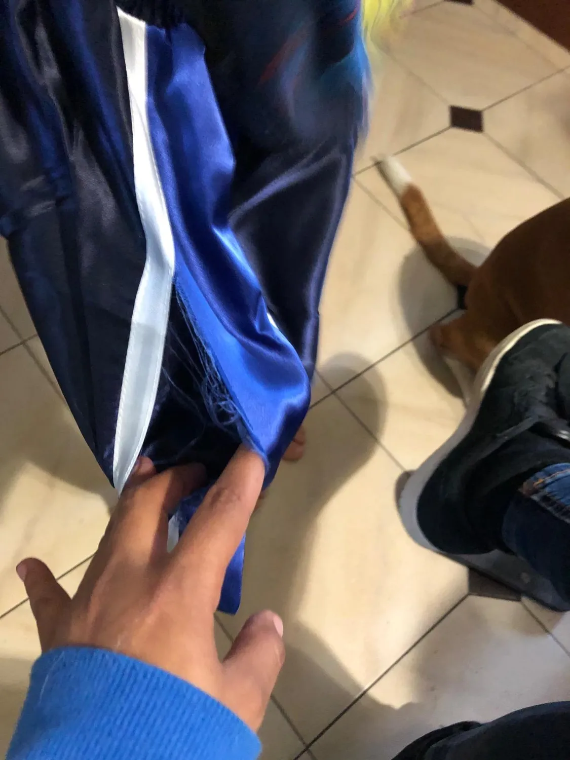 Farabi Sports Muay Thai Pantaloncini Blu Navy XXS