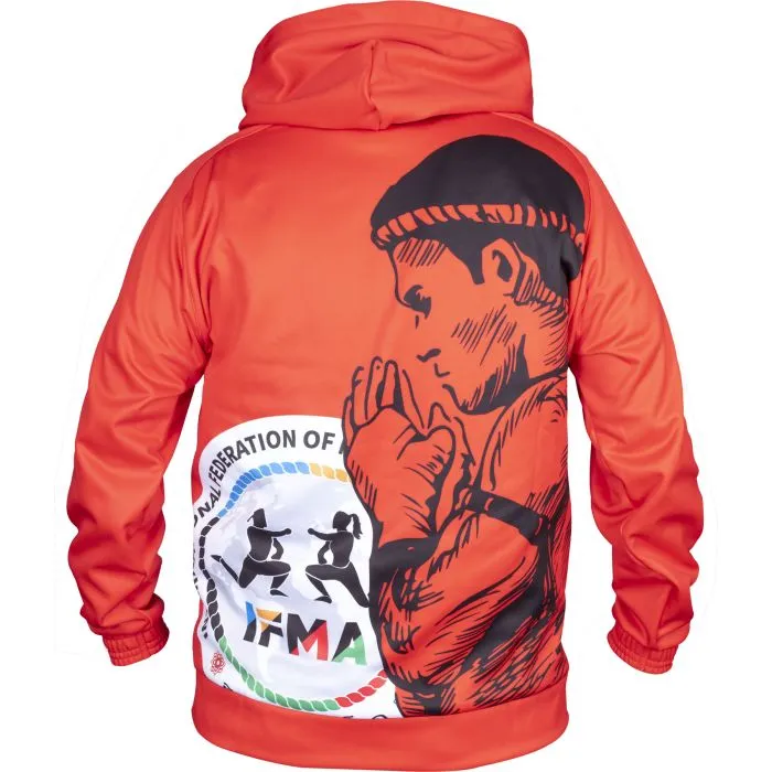 TOP TEN Wai Khru felpa cappuccio poliestere