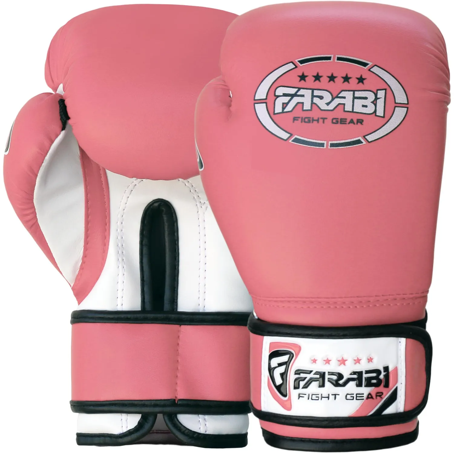 Farabi guanti boxe bambino 4 oz rosa sintetici