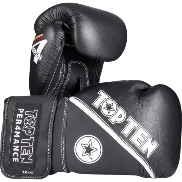 Top Ten 4select guanti boxe pelle bovina kickboxing