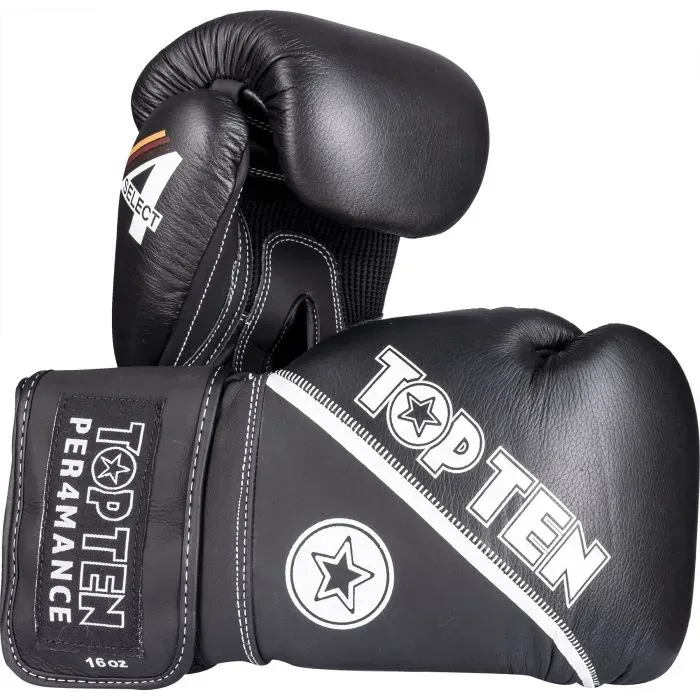 Top Ten 4select guanti boxe pelle vera multi-foam