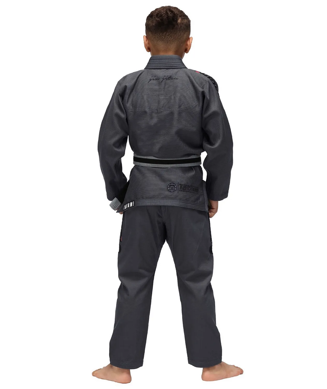Tatami Elements Superlite Kimono BJJ Bambino Gunmetal + Cintura