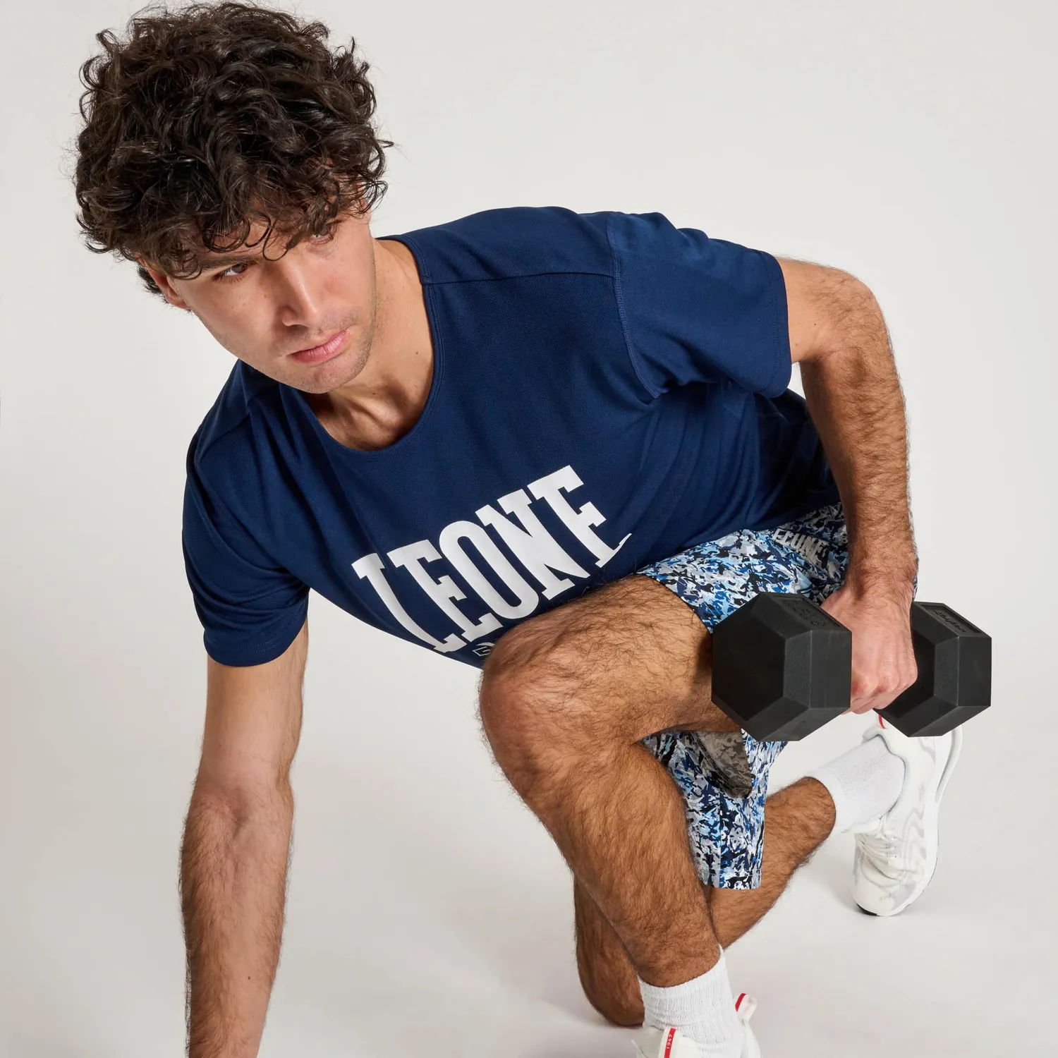 Leone1947 Logo ABX106 T-Shirt Uomo Blu Scuro L gym