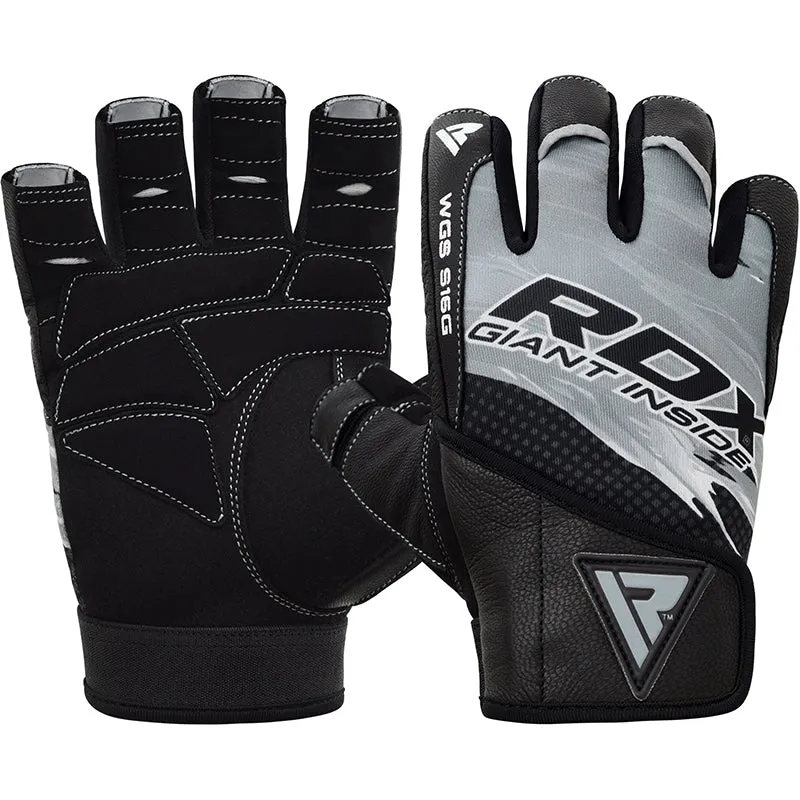 RDX S16 Guanti Palestra Pelle Capra Gel Antiv esciche