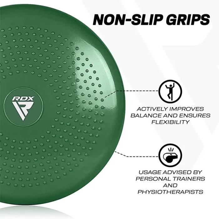 RDX Disco Equilibrio Cuscino Wobble Nero 33cm con Pompa