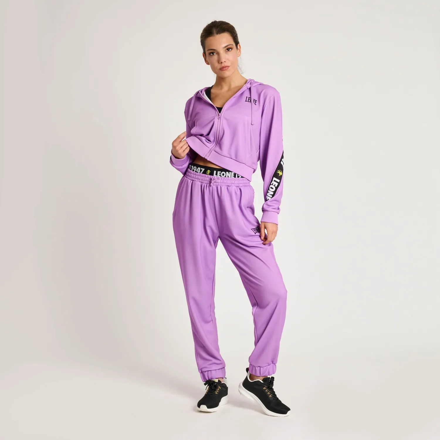 Leone1947 ABX214 pantalone tuta donna violetto jogger