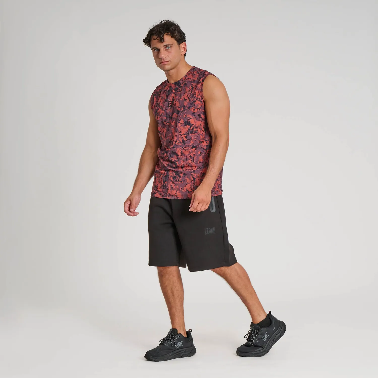 Leone 1947 Urban Fighter ABX407 canotta uomo camo blu