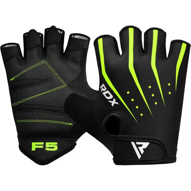 RDX F5 Guanti palestra grip gommato