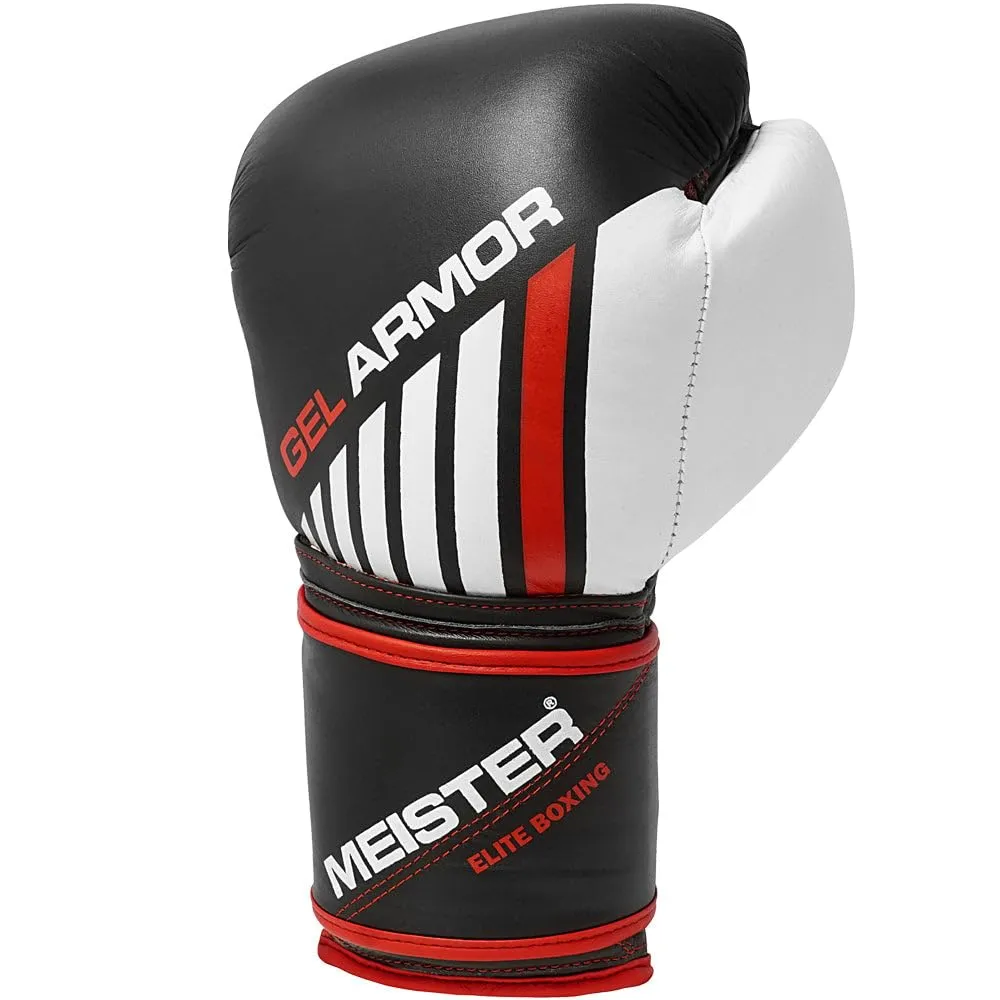Meister Gel Armor guantoni boxe pelle 16 oz neri