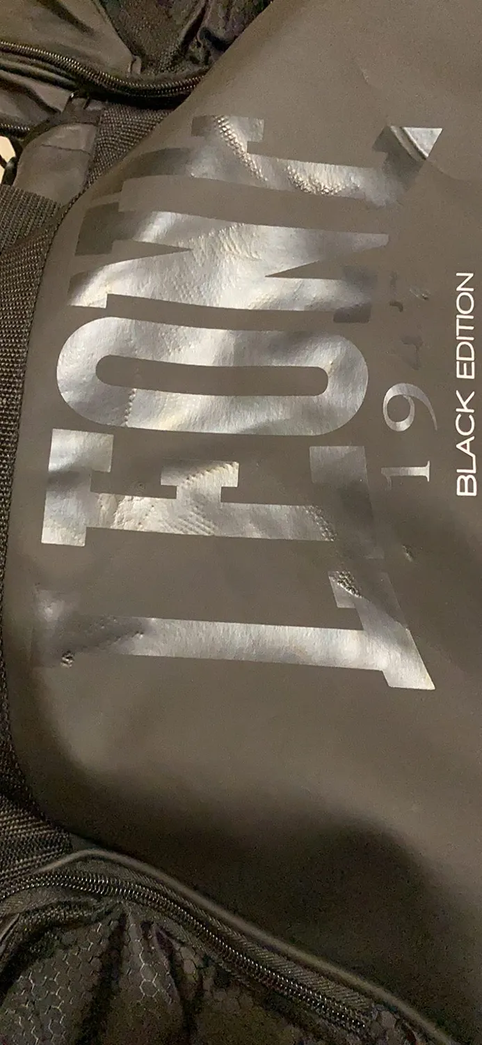 Leone 1947 Black Edition Borsa Zaino Nero da Palestra
