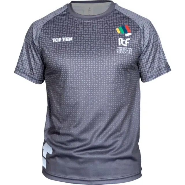 TOP TEN ITF Spot t-shirt taekwon-do poliestere