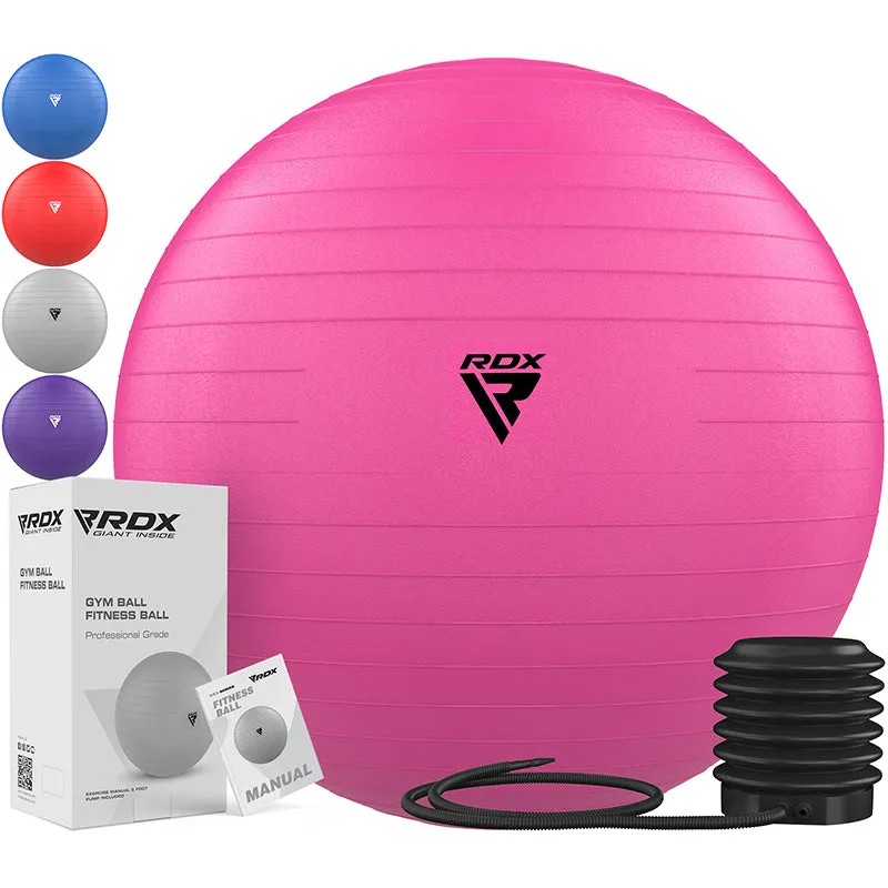 RDX B1 palla yoga fitness 65cm blu pompa