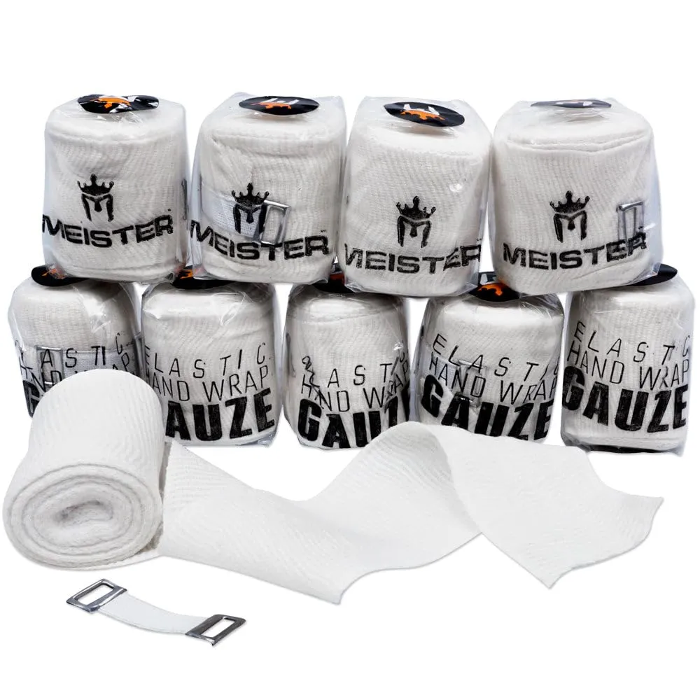 Meister Bende Elastiche Boxe Nero 10 Rotoli Garza 381 cm