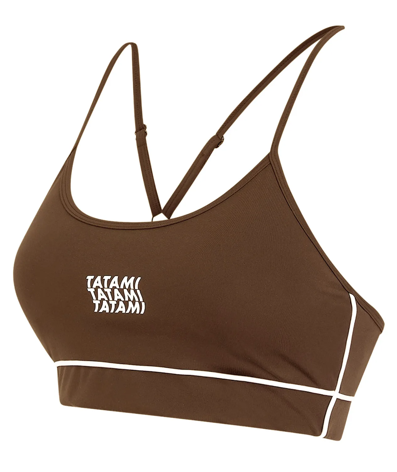 Tatami Contour reggiseno sportivo donna marrone spalline regolabili