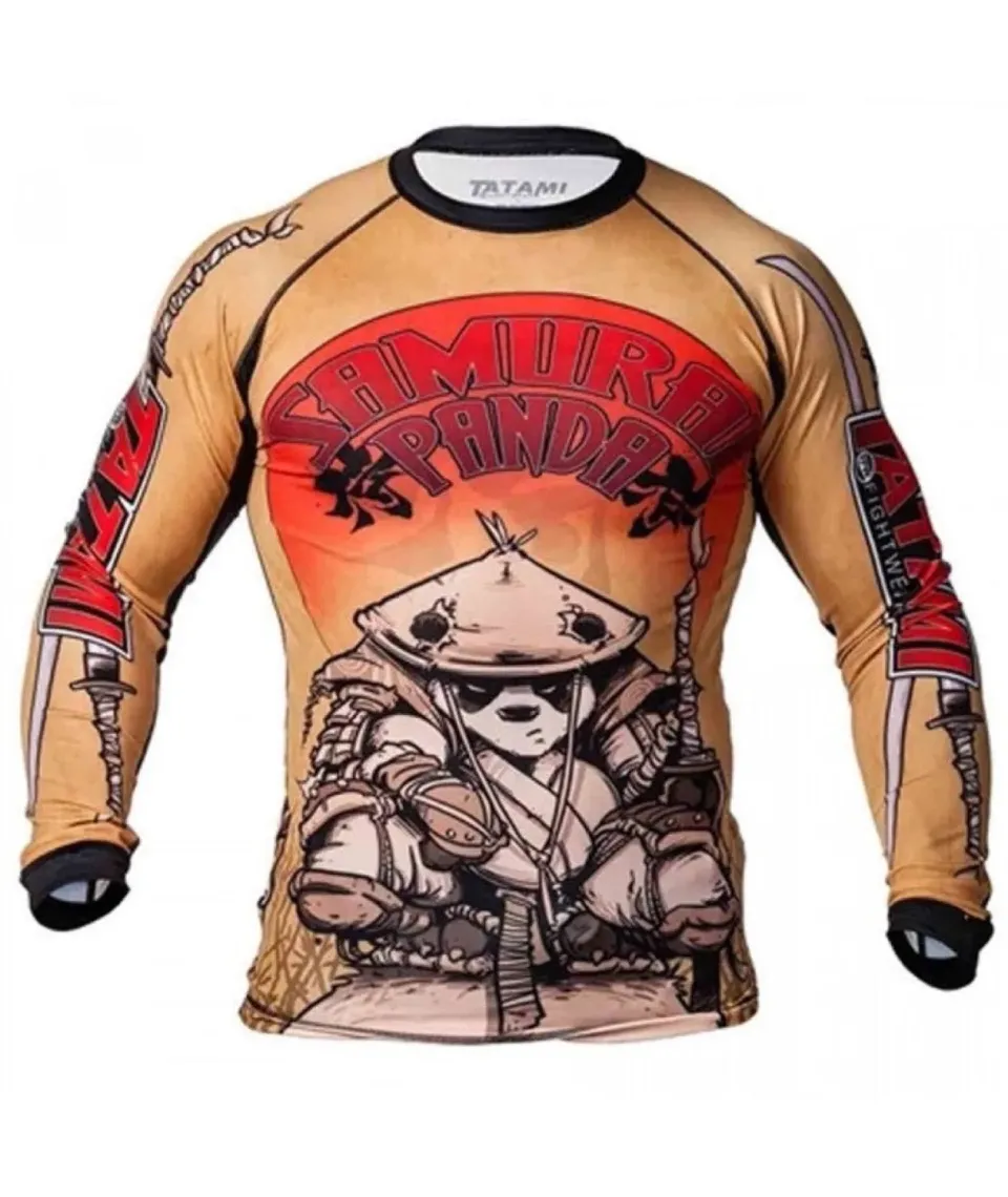 Tatami Samurai Panda rash guard maniche lunghe