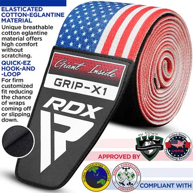 RDX American Flag Fasce Ginocchio Elastiche Coppia Powerlifting
