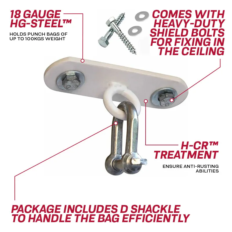 RDX 1W gancio soffitto sacco boxe bianco 100kg