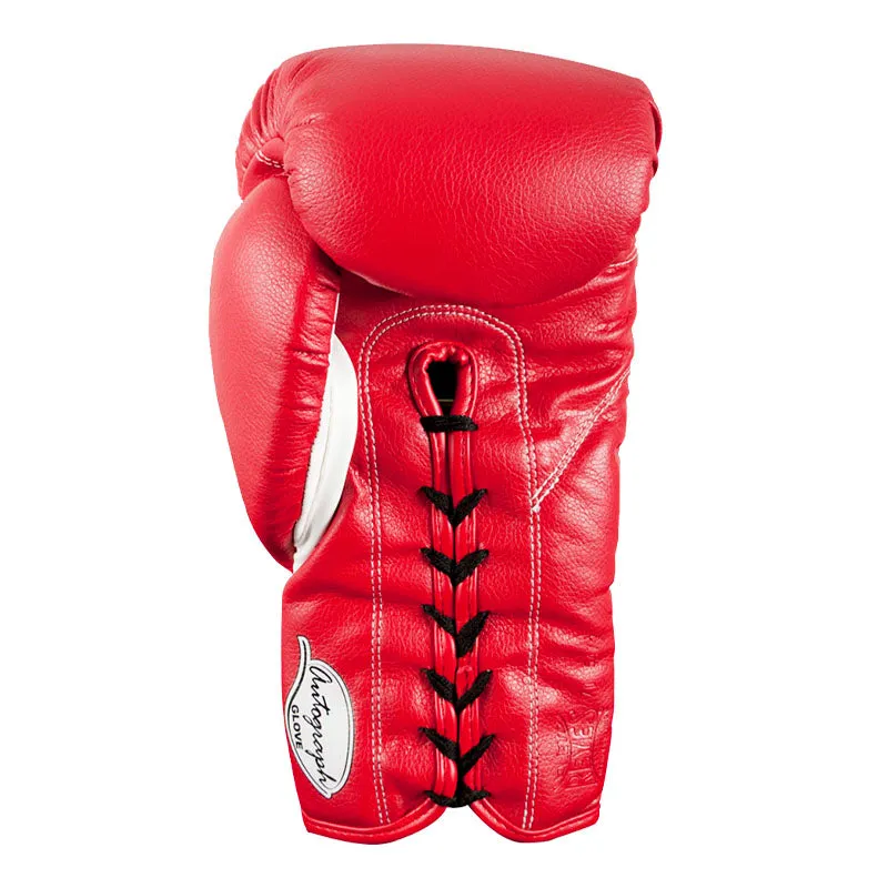 Cleto Reyes Autografo guanto boxe rosso vinilpelle