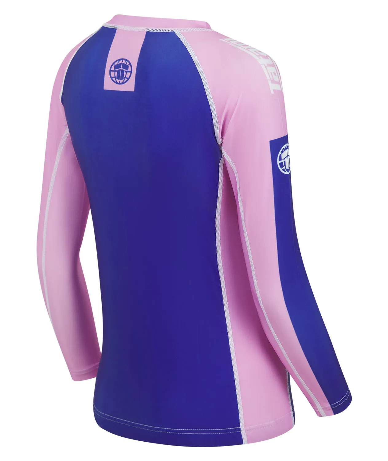Tatami Contrast Rash Guard Manica Lunga Donna Blu Rosa Riciclata