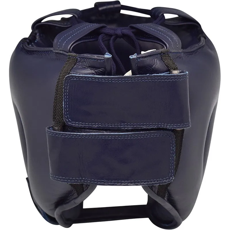 RDX O2 casco boxe blu pelle barra naso protettivo
