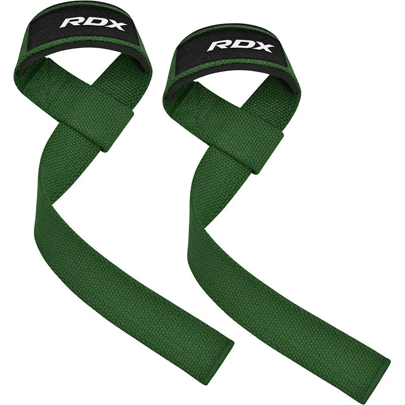 RDX W1 Fasce Sollevamento Pesi Cotone Grip Flex