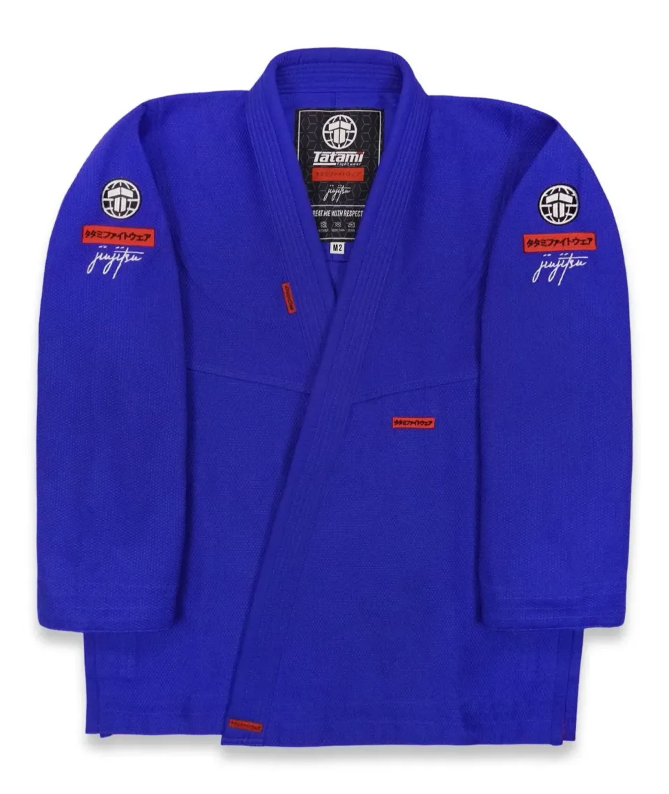 Tatami Aspect Kimono BJJ Bambino Blu Resistente