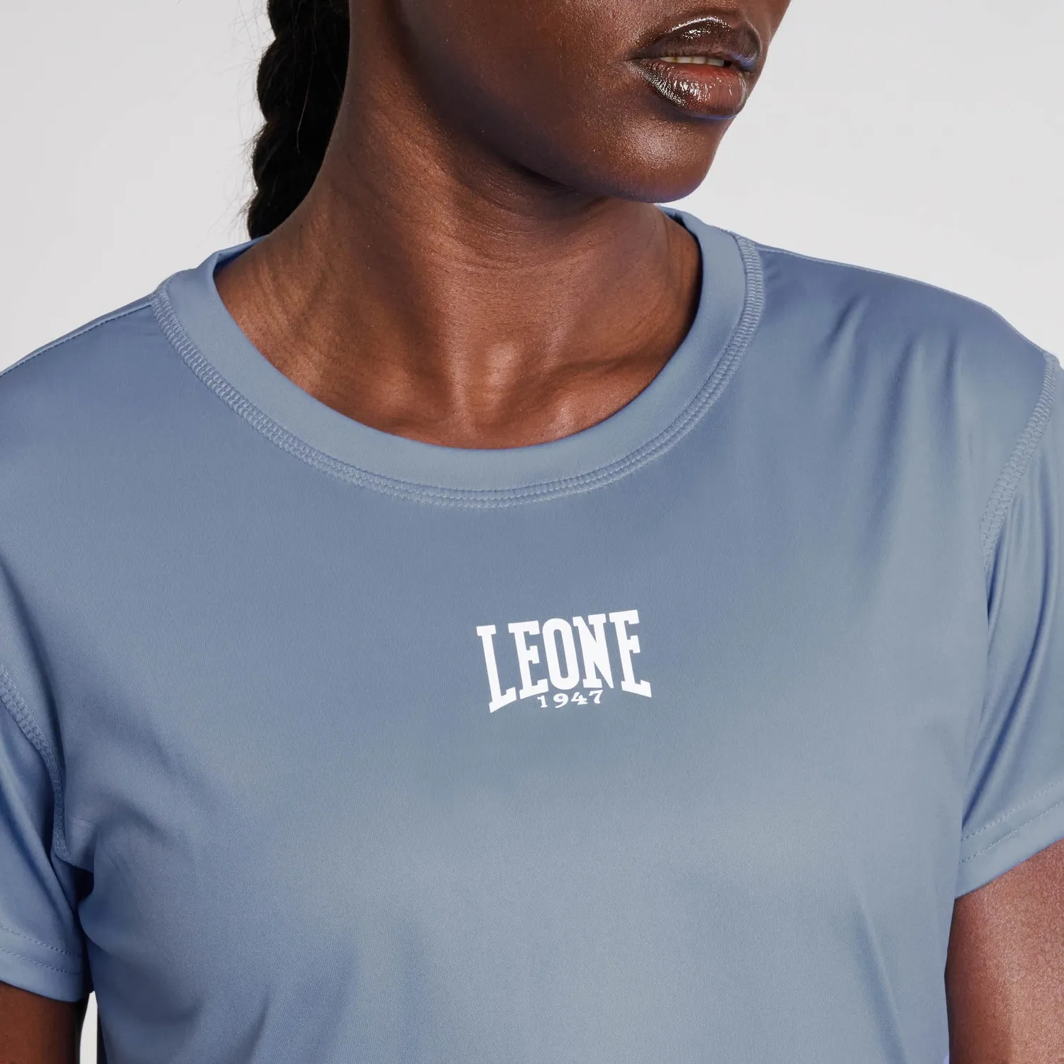 Leone1947 Logo ABX153 t-shirt donna grigio blu