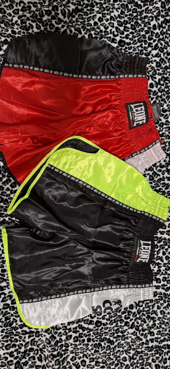 Leone 1947 Training Pantaloncino Kick Thai Satin Leggero