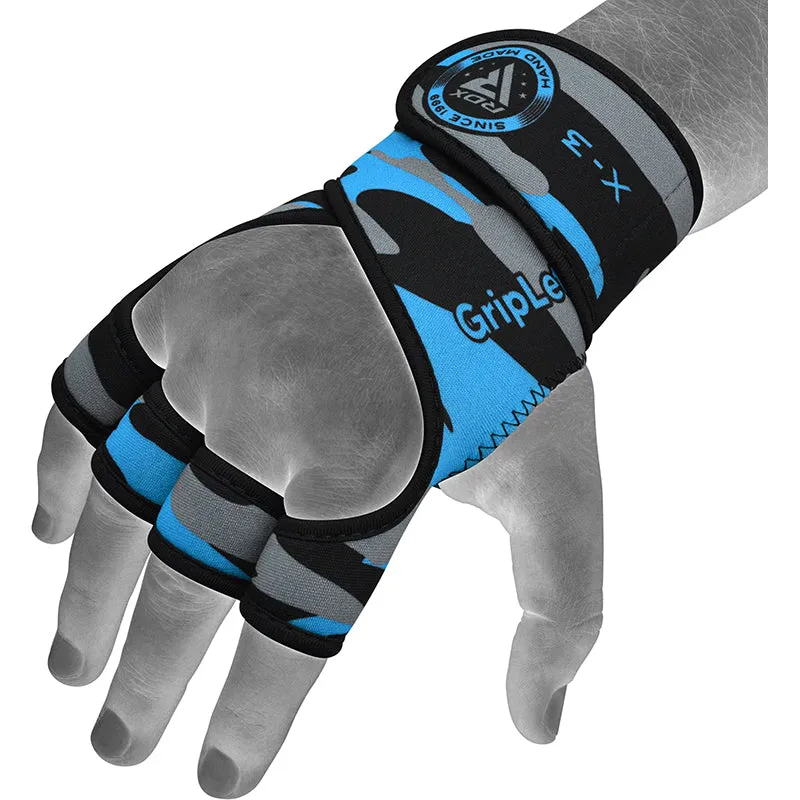 RDX X3 guanti palestra grips neoprene presa