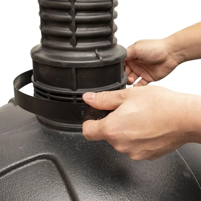 TOP TEN Tower sacco autoportante 179cm nero oversize